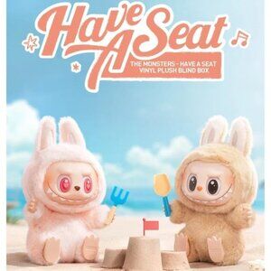 SOLD/AUTHENTIC LABUBU DADA THE MONSTERS - Have a Seat Vinyl Plush Blind Box NWT